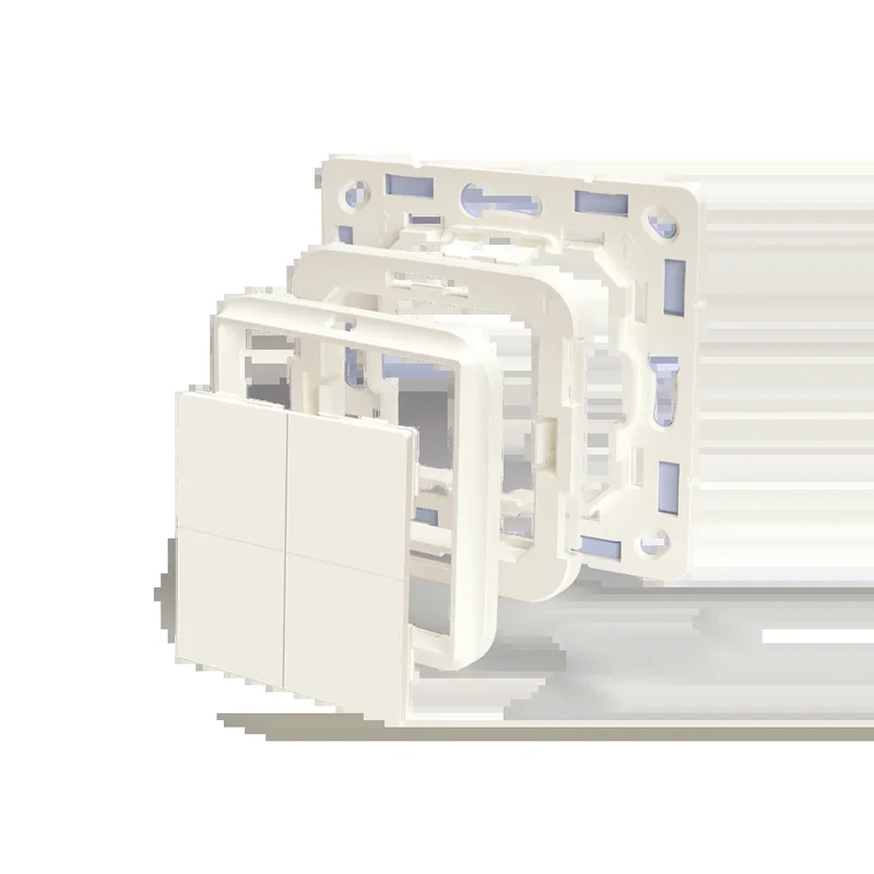 Shelly BLU Wall Switch 4 + Busch-Jaeger adapter