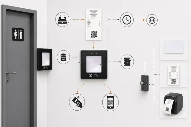 Достъп до санитарни помещения с QR код от касовия бон: как работи системата