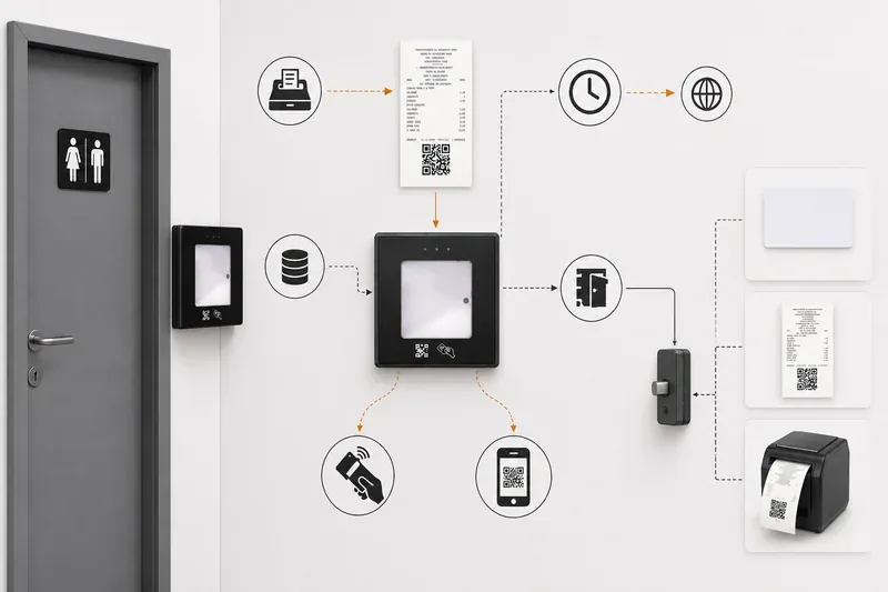 Restroom Access with a QR Code from the Till Receipt: How the System Works