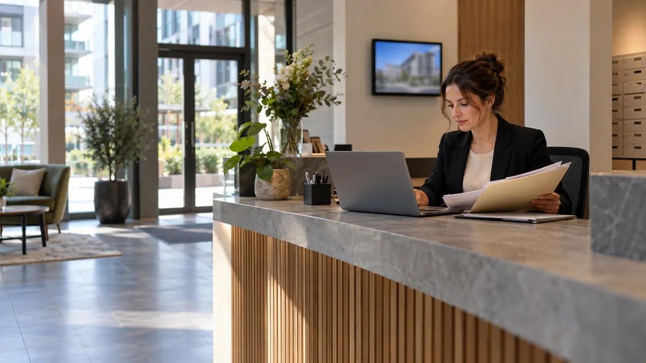 Digital Condominium Management: How a Lobby TV Display and Web Portal Work