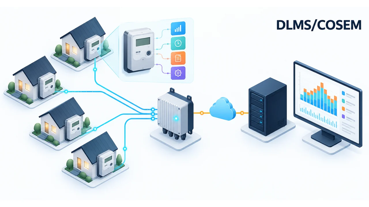 DLMS/COSEM (IEC 62056): smart metering and AMI