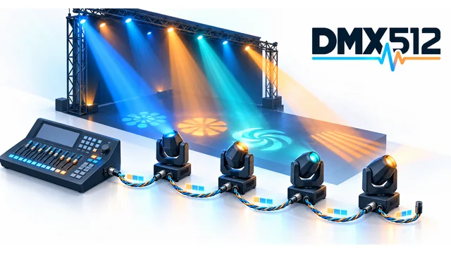 DMX512: протоколът за управление на сценично и архитектурно осветление от А до Я