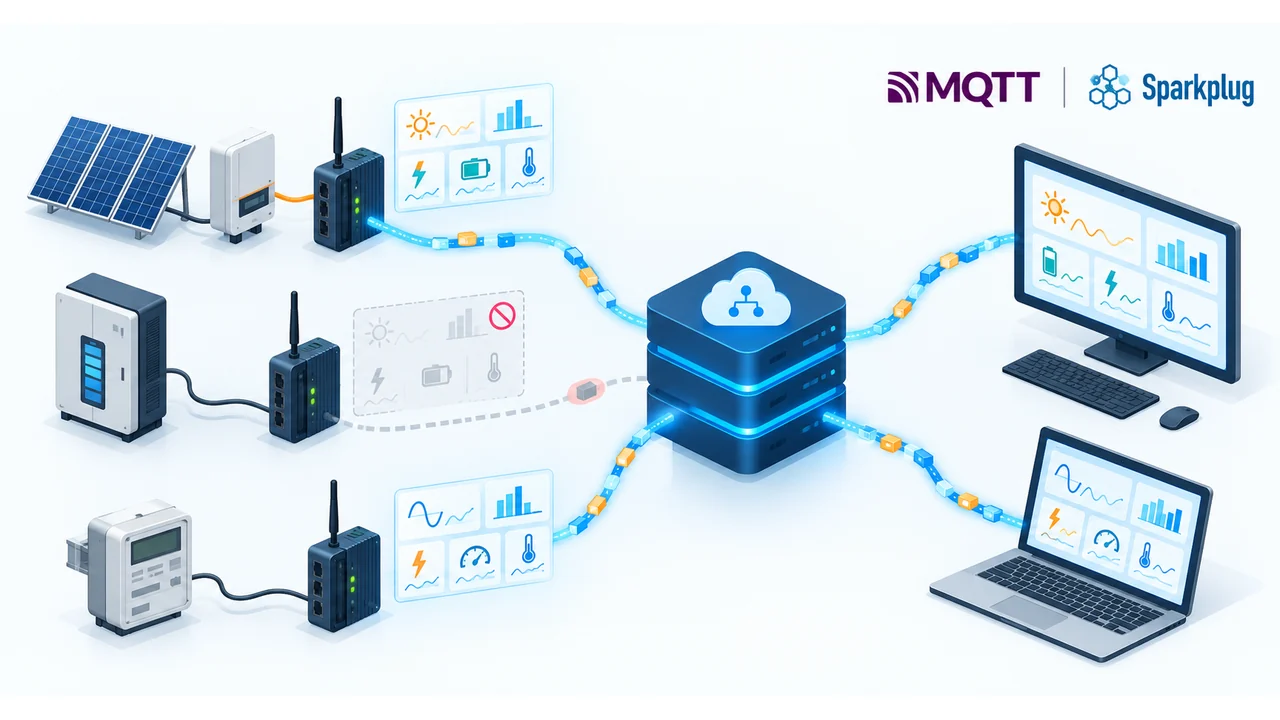 MQTT and Sparkplug B for energy telemetry and SCADA